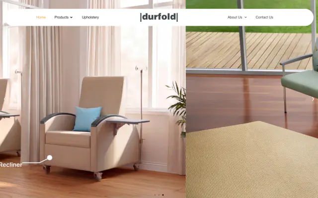 Durfold website homepage
